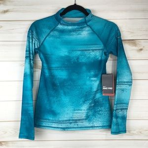 Nike Girls Hyper warm Mock-neck Long Sleeve